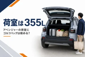 荷物を積んだコンパクトSUVの荷室のイメージ